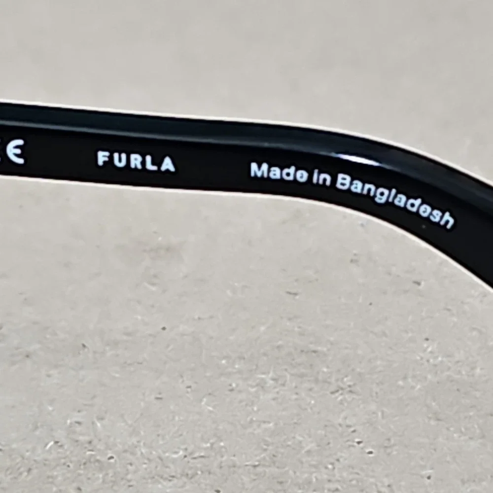 Furla VFU617K Round Eyeglasses Gold Black 50-19-140 Col.08MZ Frames